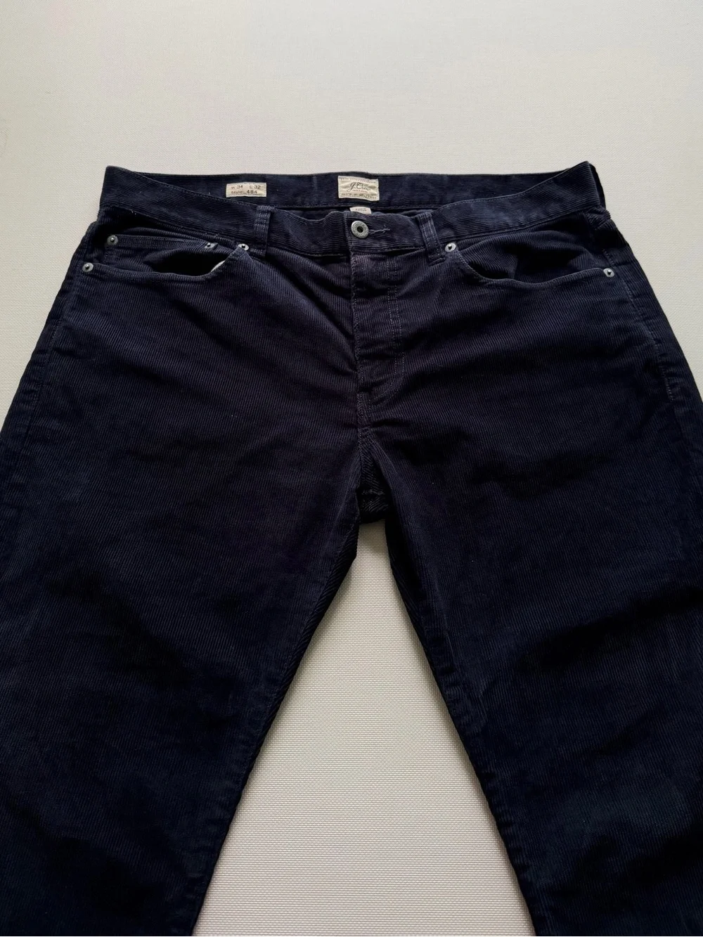 J. Crew Men's Navy Corduroy Pants